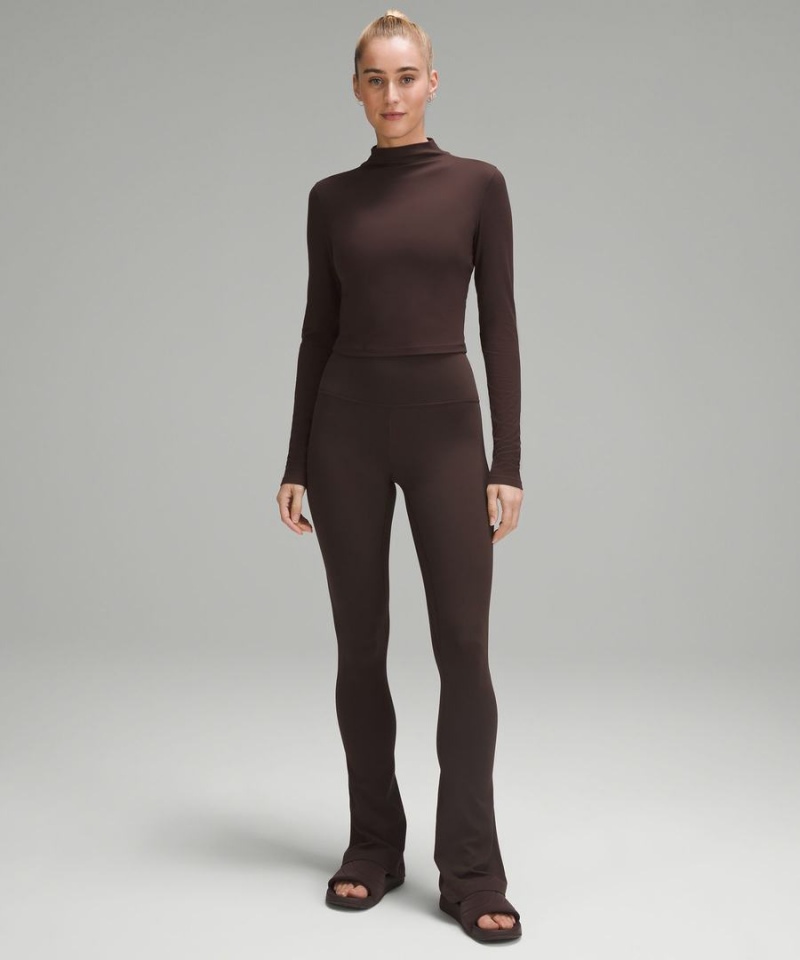 Leggins Lululemon Align™ High-Rise Mini-Flared Regular Mujer Chocolate Chile | 086GPFZJK