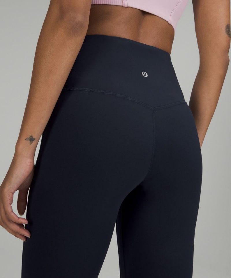 Leggins Lululemon Align™ High-Rise Mini-Flared Regular Mujer Azul Marino Chile | 204HNCFUO