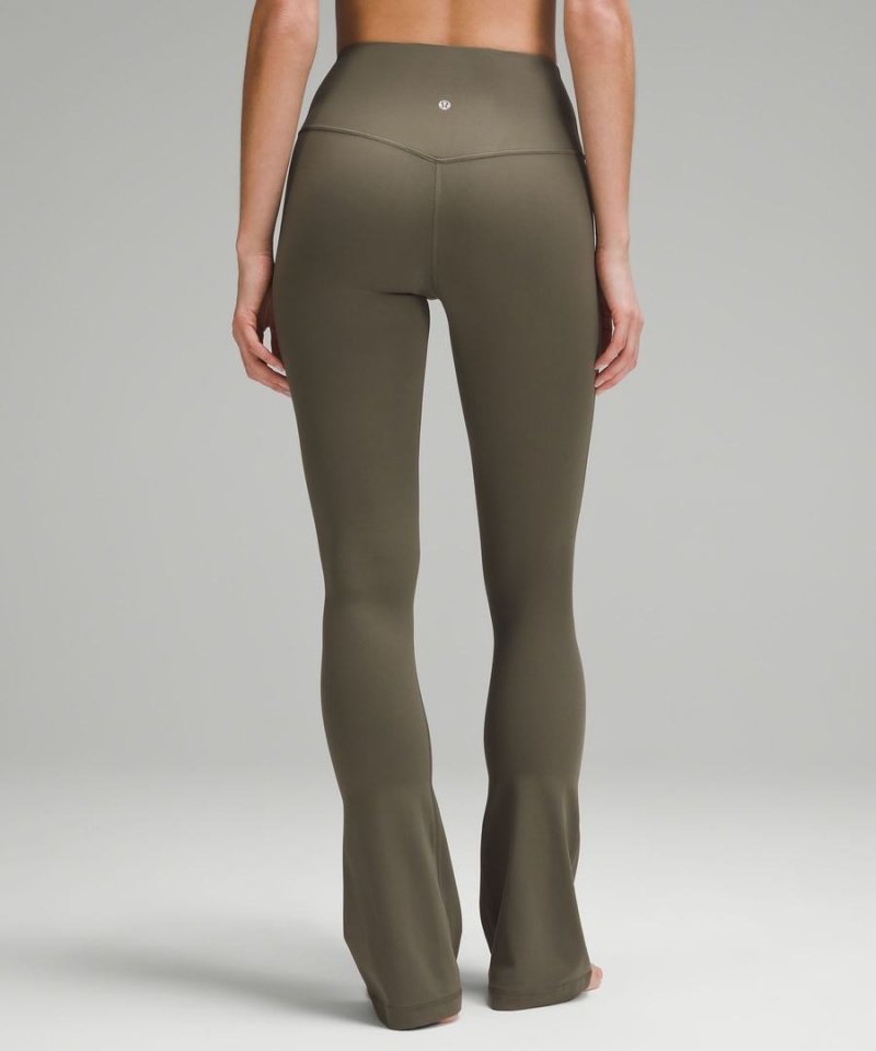 Leggins Lululemon Align™ High-Rise Mini-Flared Extra Corta Mujer Verde Chile | 918FORSDP