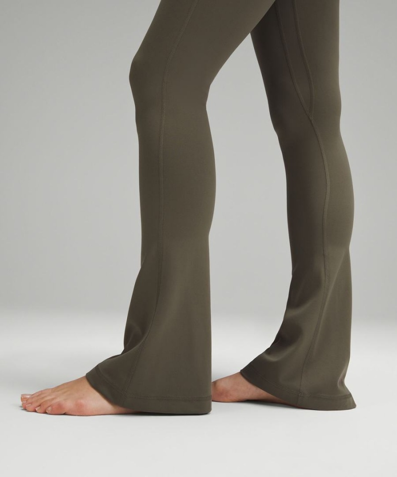 Leggins Lululemon Align™ High-Rise Mini-Flared Extra Corta Mujer Verde Chile | 918FORSDP