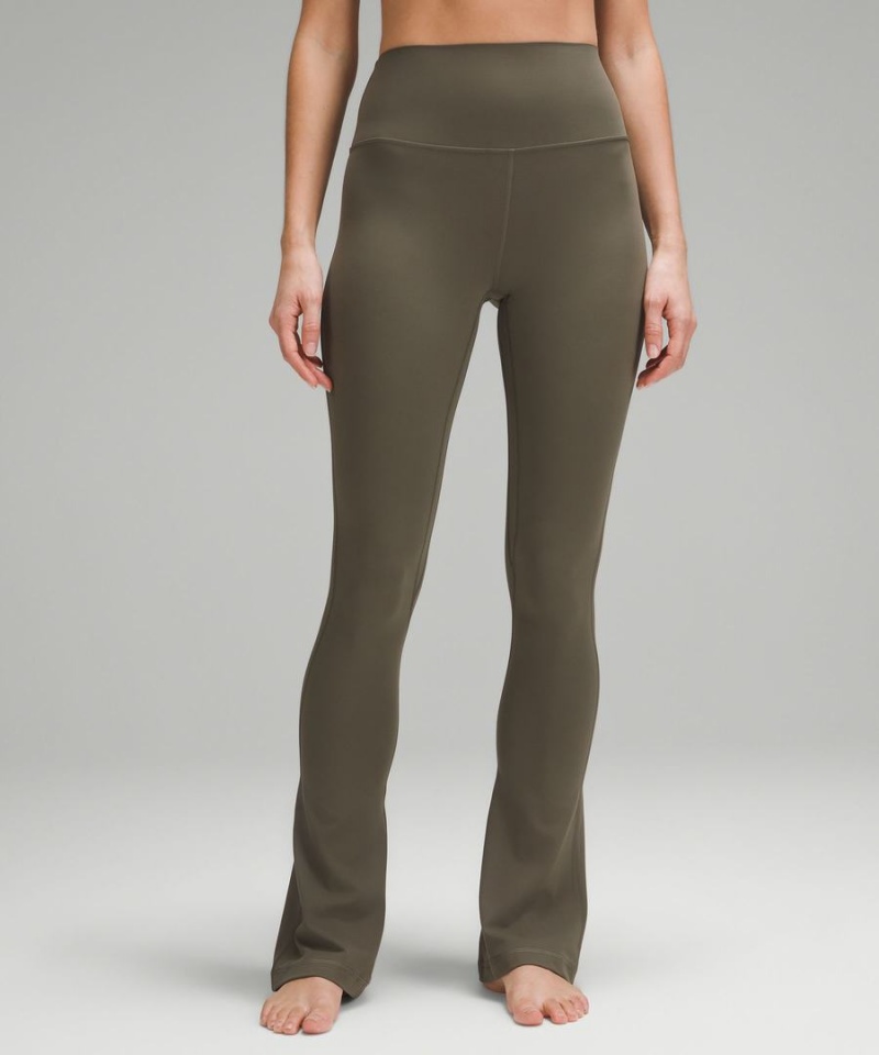 Leggins Lululemon Align™ High-Rise Mini-Flared Extra Corta Mujer Verde Chile | 918FORSDP