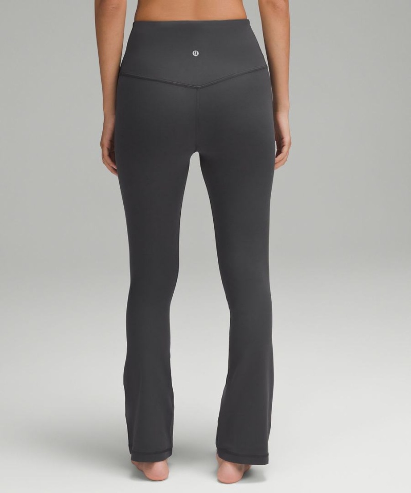 Leggins Lululemon Align™ High-Rise Mini-Flared Extra Corta Mujer Gris Oscuro Chile | 154XBRMLQ