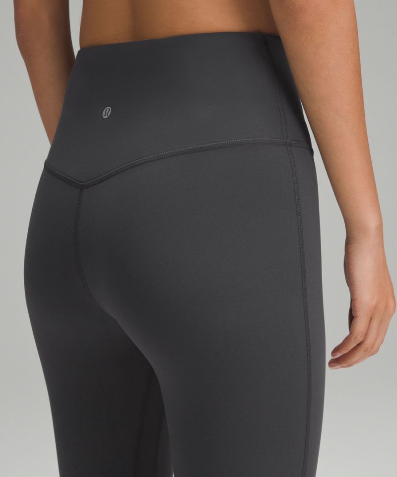 Leggins Lululemon Align™ High-Rise Mini-Flared Extra Corta Mujer Gris Oscuro Chile | 154XBRMLQ