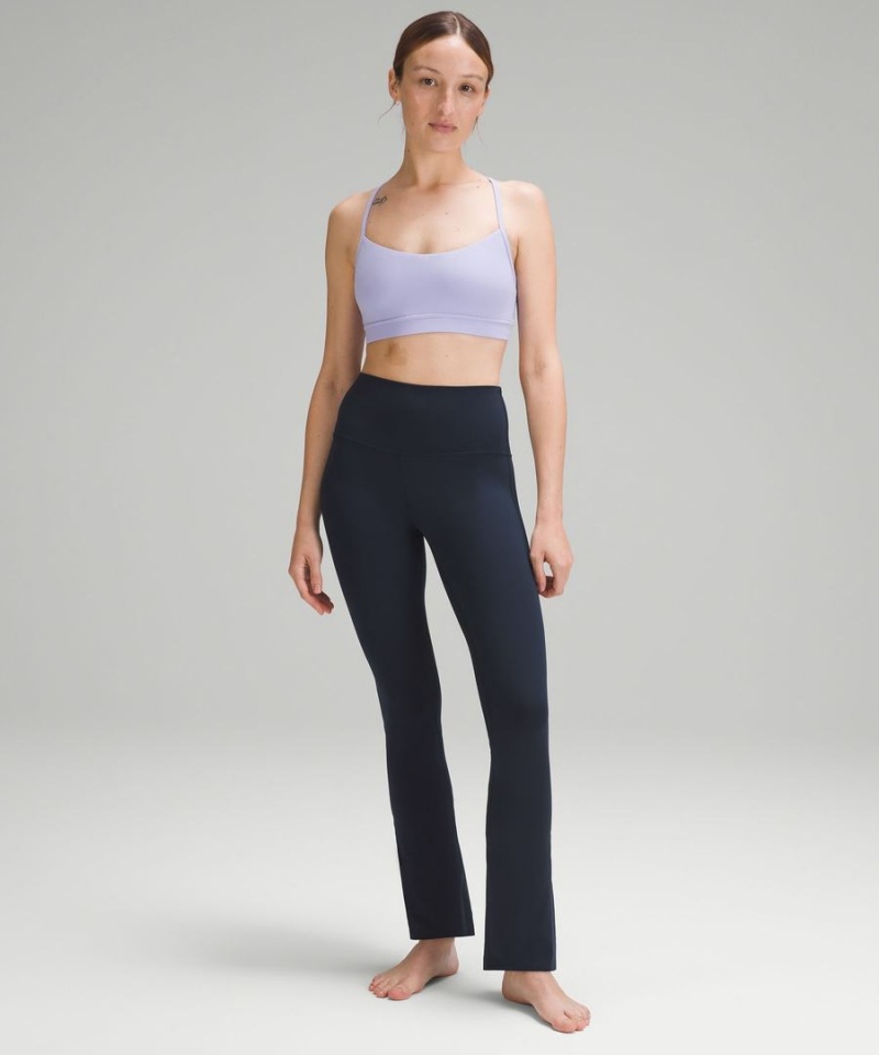 Leggins Lululemon Align™ High-Rise Mini-Flared Extra Corta Mujer Azul Marino Chile | 034UQTMIL