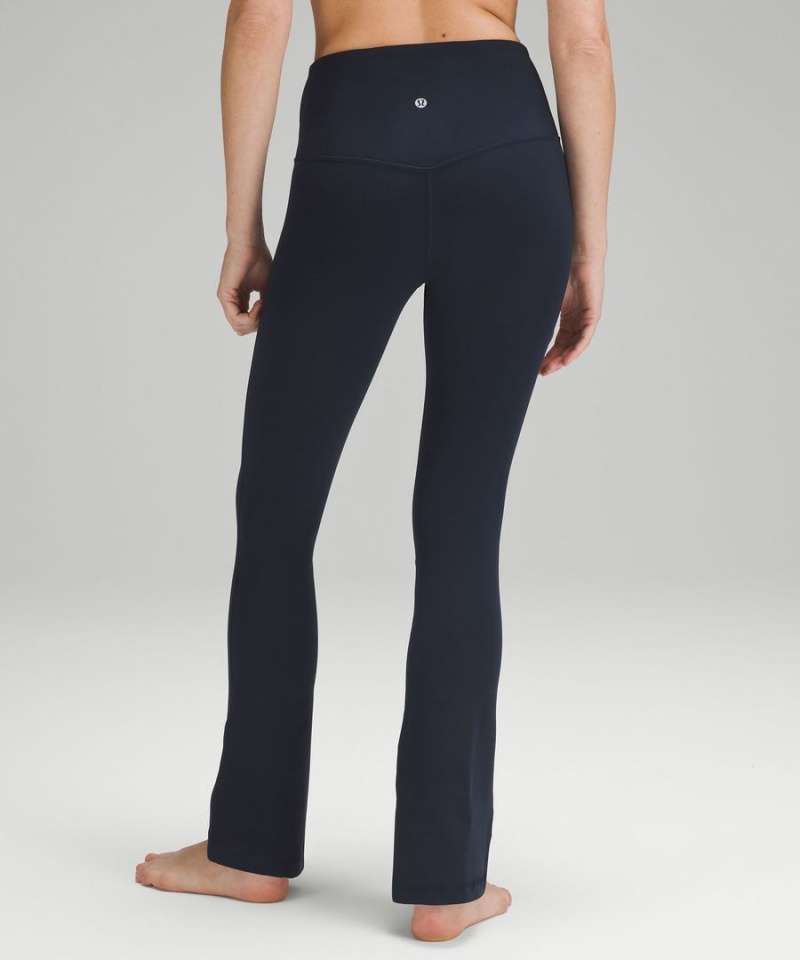 Leggins Lululemon Align™ High-Rise Mini-Flared Extra Corta Mujer Azul Marino Chile | 034UQTMIL