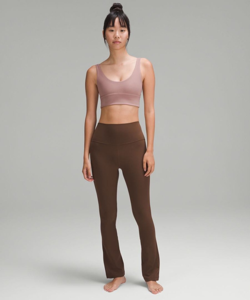 Leggins Lululemon Align™ High-Rise Mini-Flared Extra Corta Mujer Chocolate Chile | 963OLWNAD