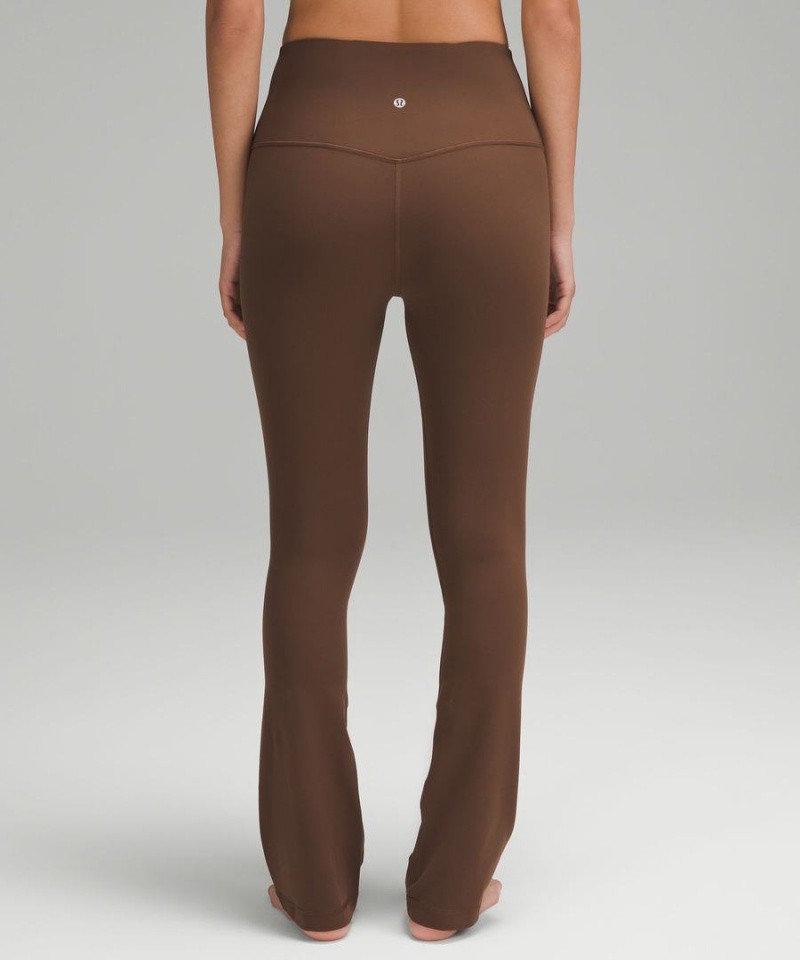 Leggins Lululemon Align™ High-Rise Mini-Flared Extra Corta Mujer Chocolate Chile | 963OLWNAD