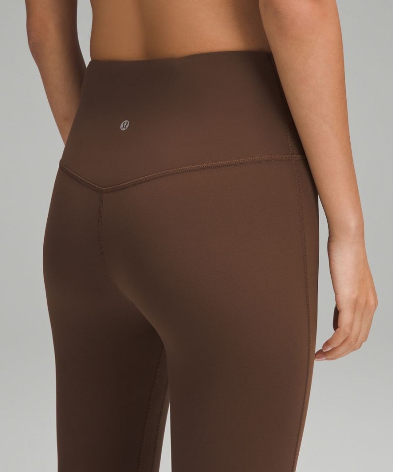 Leggins Lululemon Align™ High-Rise Mini-Flared Extra Corta Mujer Chocolate Chile | 963OLWNAD