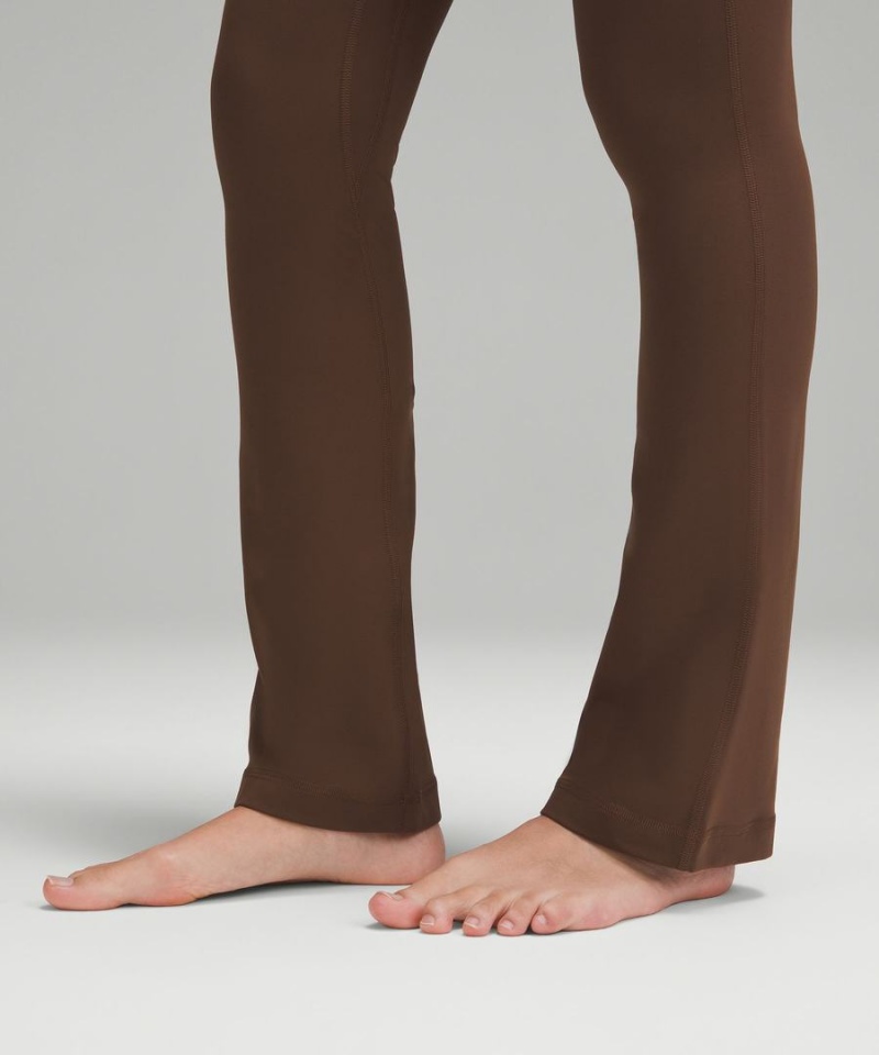 Leggins Lululemon Align™ High-Rise Mini-Flared Extra Corta Mujer Chocolate Chile | 963OLWNAD
