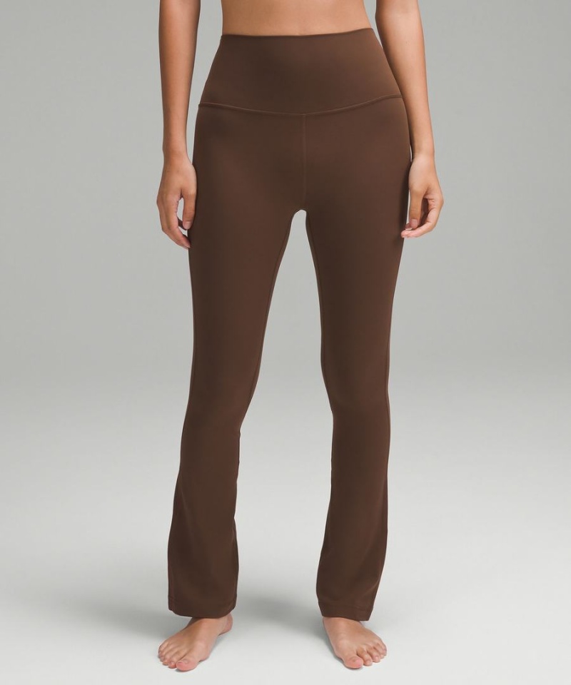 Leggins Lululemon Align™ High-Rise Mini-Flared Extra Corta Mujer Chocolate Chile | 963OLWNAD