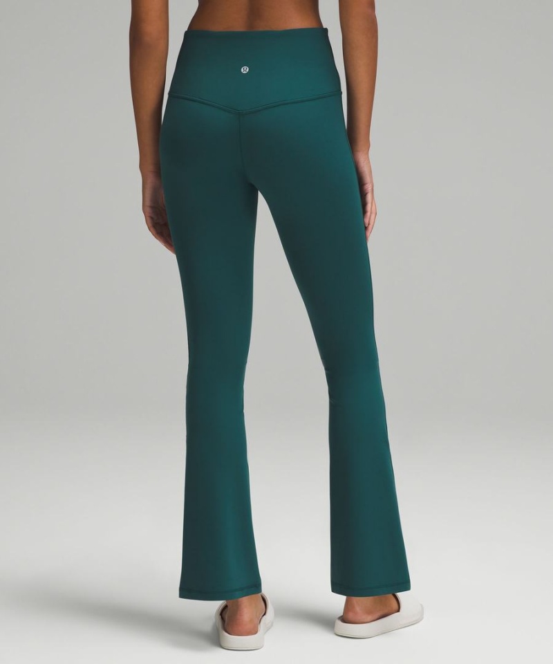 Leggins Lululemon Align™ High-Rise Mini-Flared Extra Corta Mujer Turquesa Chile | 715JZVSTF