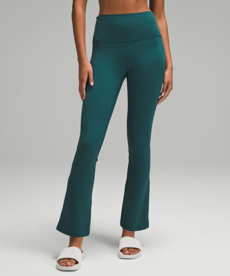 Leggins Lululemon Align™ High-Rise Mini-Flared Extra Corta Mujer Turquesa Chile | 715JZVSTF