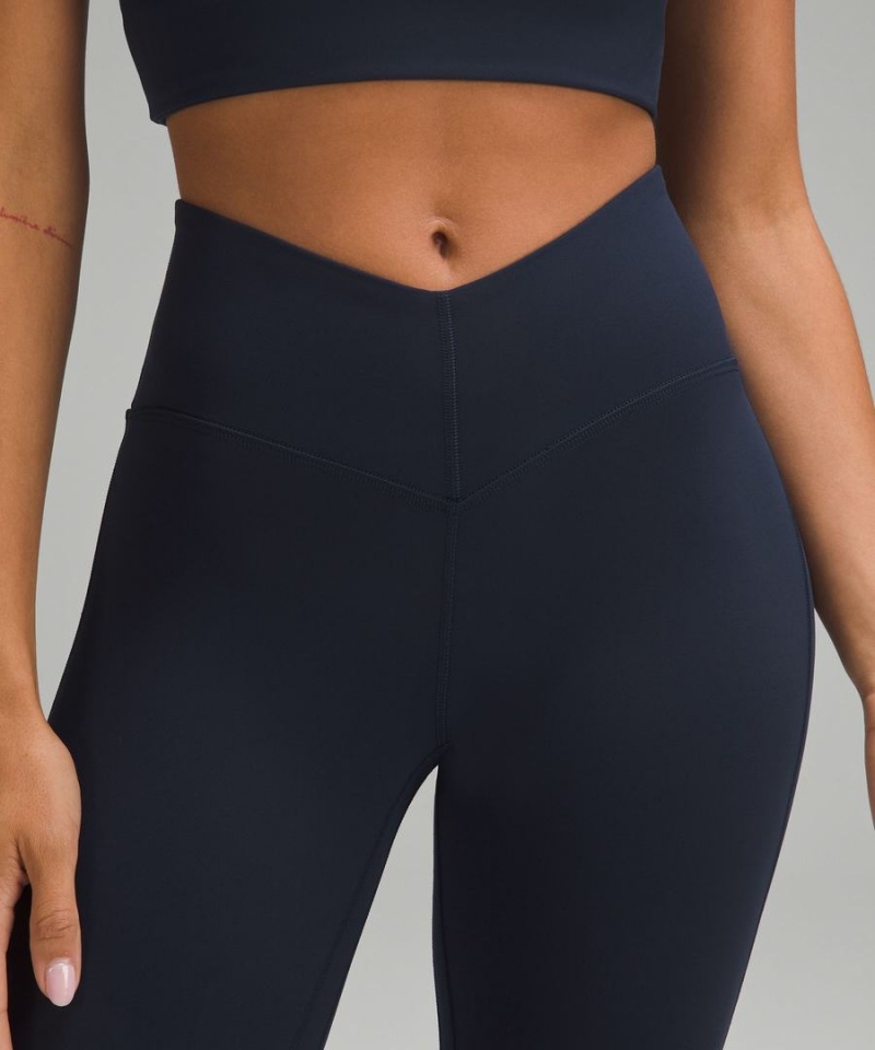 Leggins Lululemon Align™ V-Cintura Mini-Flared Mujer Azul Marino Chile | 956SALMYQ