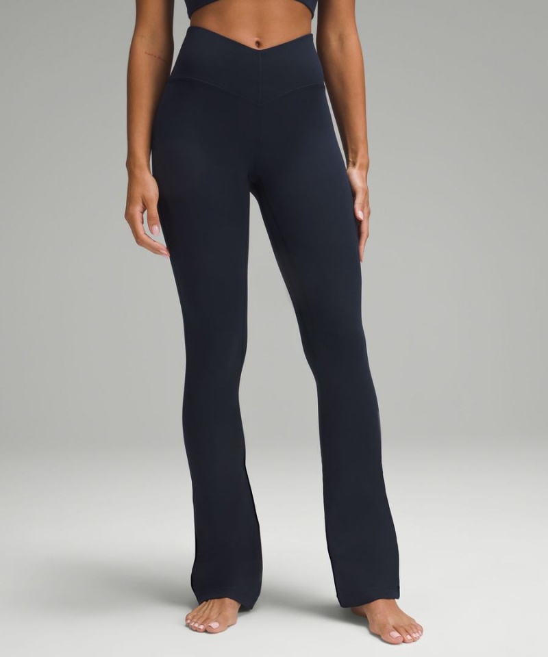 Leggins Lululemon Align™ V-Cintura Mini-Flared Mujer Azul Marino Chile | 956SALMYQ