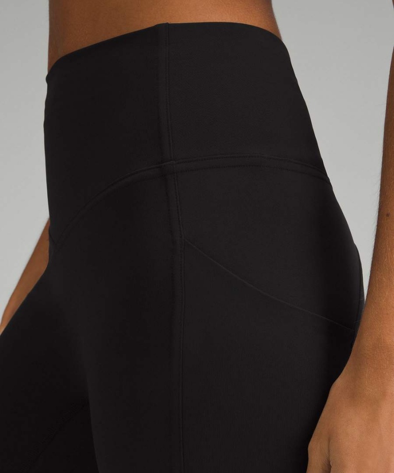 Leggins Lululemon All the Right Places High-Rise Drawcord Cintura Crop 23” Mujer Negras Chile | 453ADVTFW