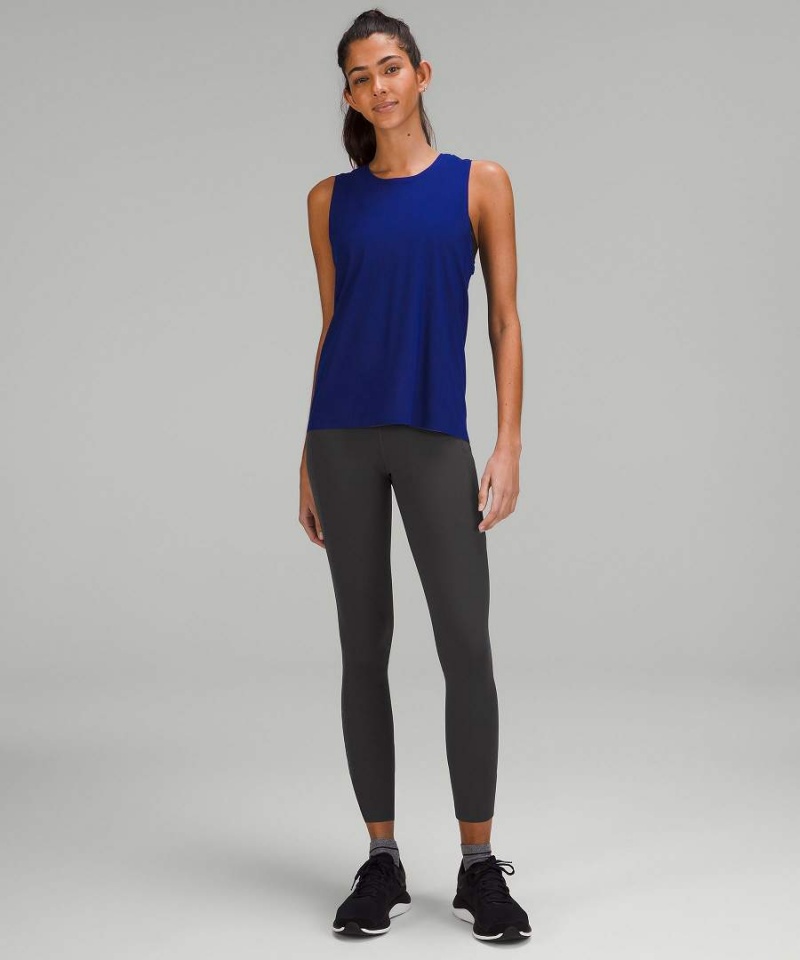 Leggins Lululemon Fast and Free High-Rise 25” Pockets Updated Mujer Gris Oscuro Chile | 341HFPZUQ