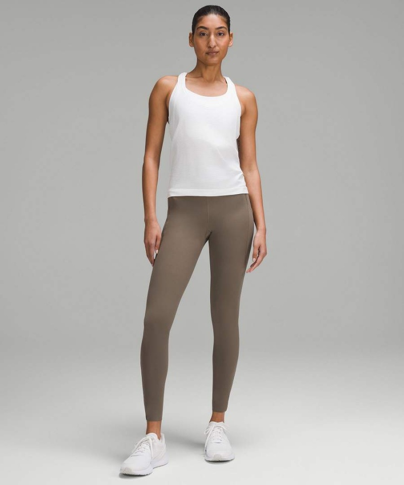 Leggins Lululemon Fast and Free High-Rise 28” Pockets Updated Mujer Gris Chile | 256EYAUCB