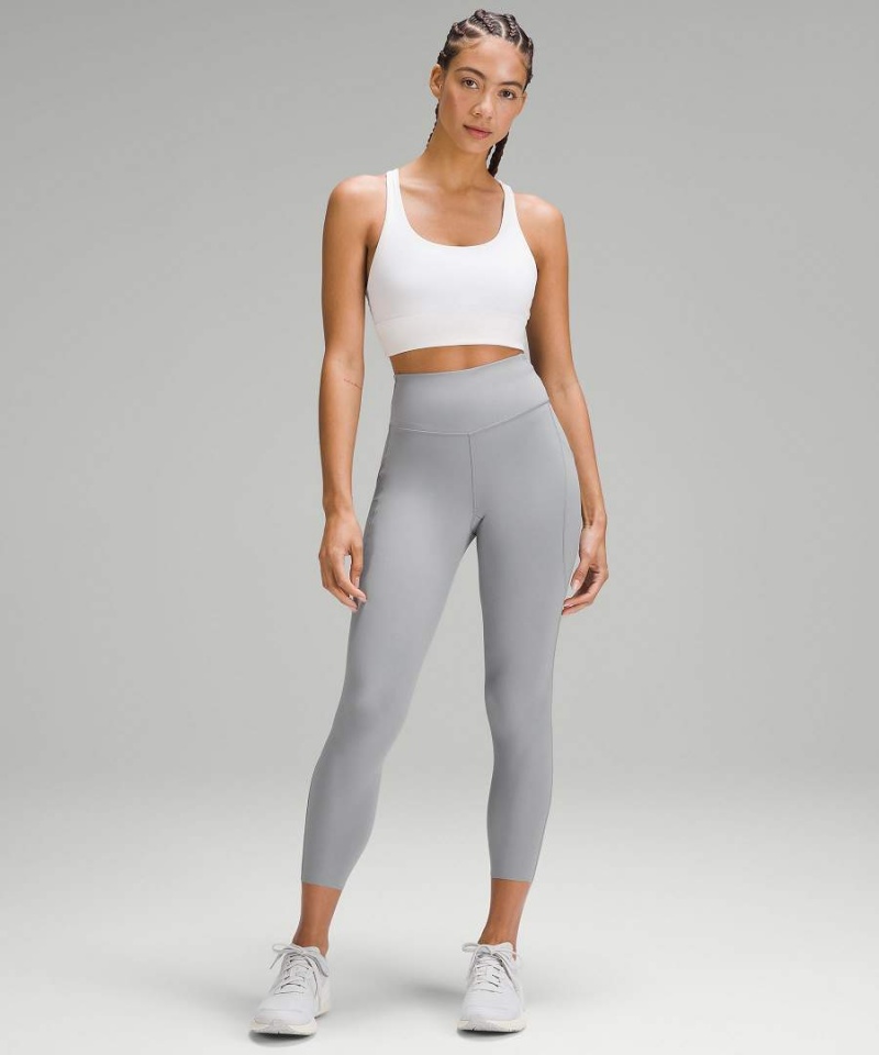 Leggins Lululemon Fast and Free High-Rise 25” Pockets Updated Mujer Gris Chile | 932XAPGMY