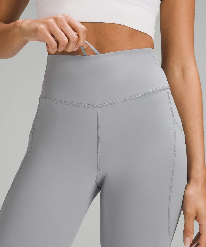 Leggins Lululemon Fast and Free High-Rise 25” Pockets Updated Mujer Gris Chile | 932XAPGMY