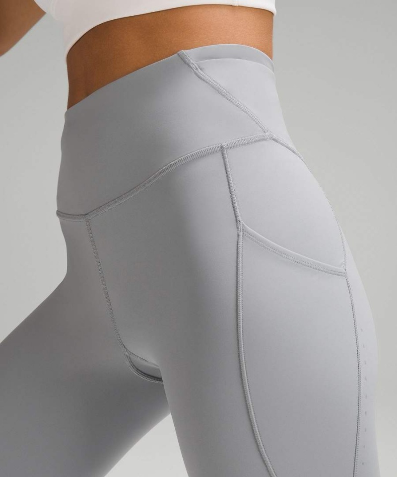 Leggins Lululemon Fast and Free High-Rise 25” Pockets Updated Mujer Gris Chile | 932XAPGMY