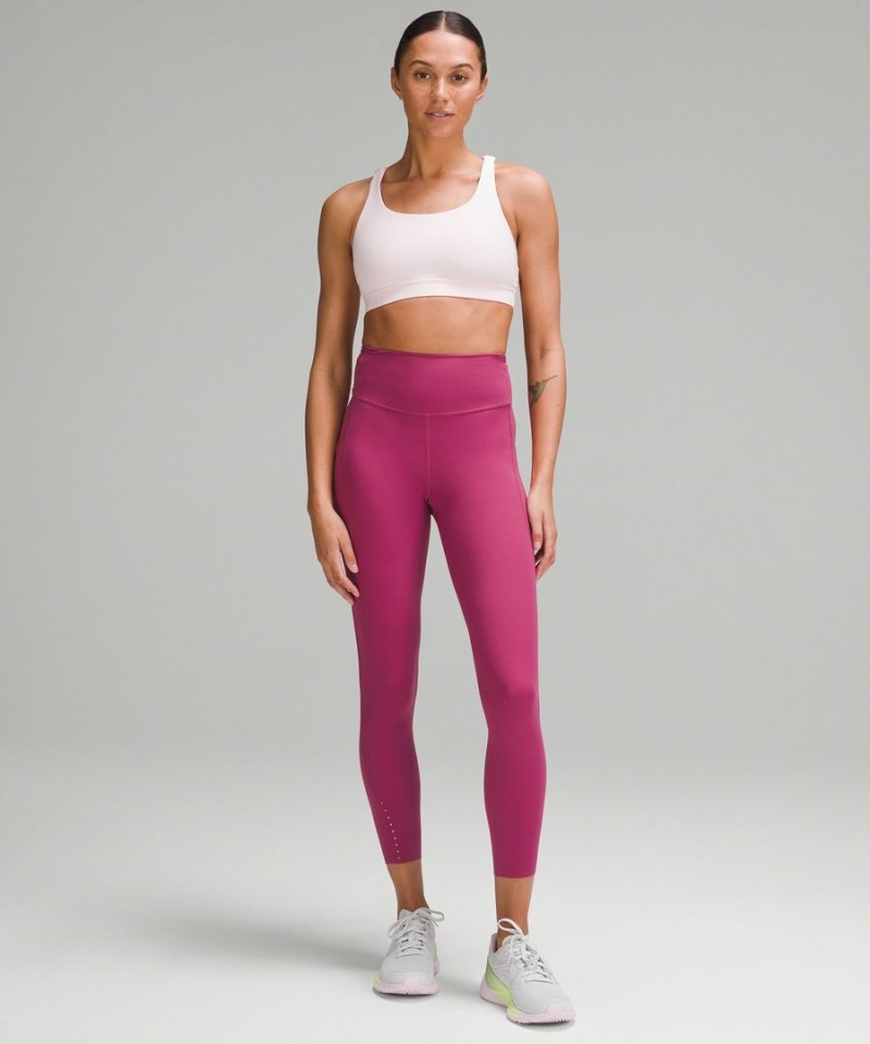 Leggins Lululemon Fast and Free High-Rise 25” Pockets Updated Mujer Moradas Chile | 576RJEOCM