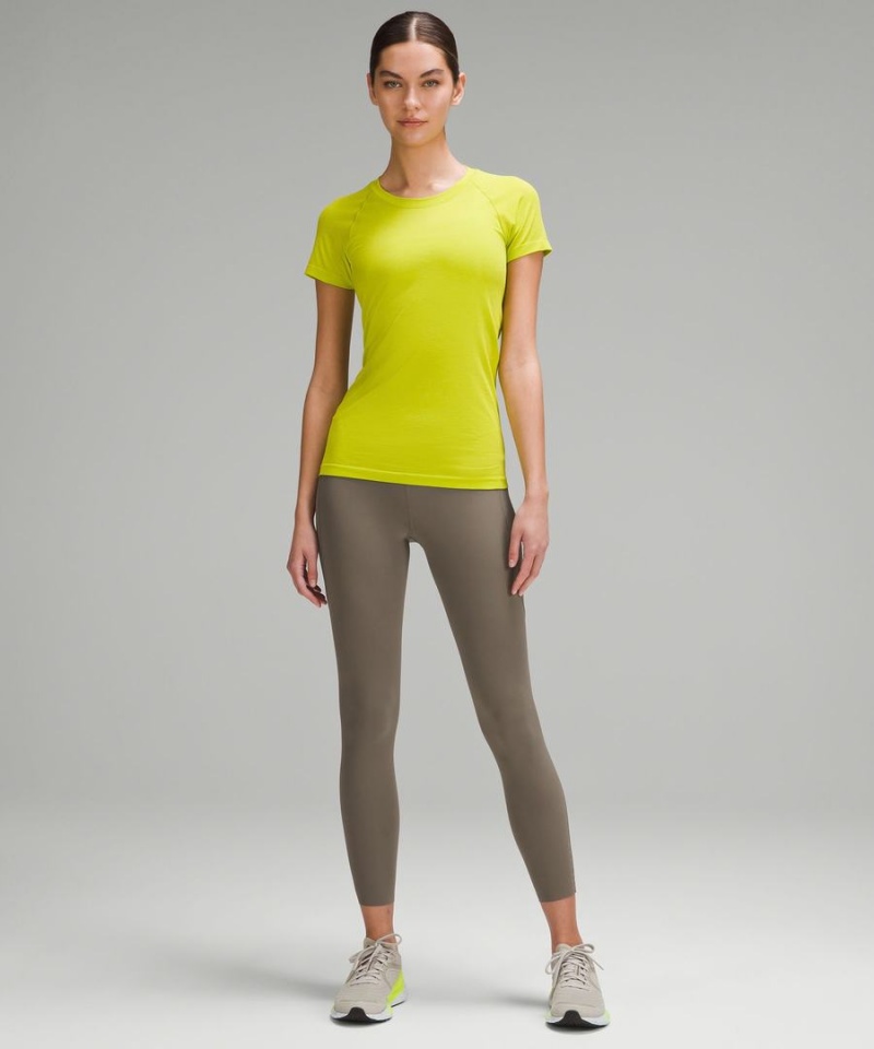 Leggins Lululemon Fast and Free High-Rise 25” Pockets Updated Mujer Gris Chile | 465HBTIYX