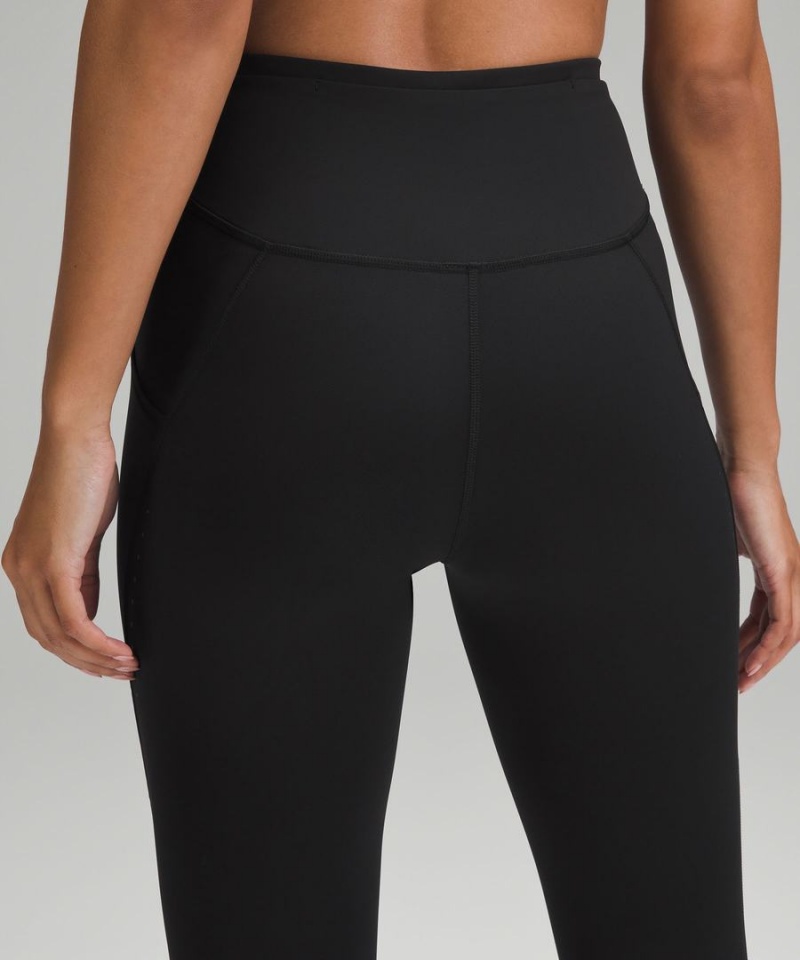 Leggins Lululemon Fast and Free High-Rise 25” Pockets Updated Mujer Negras Chile | 670JIKDGN