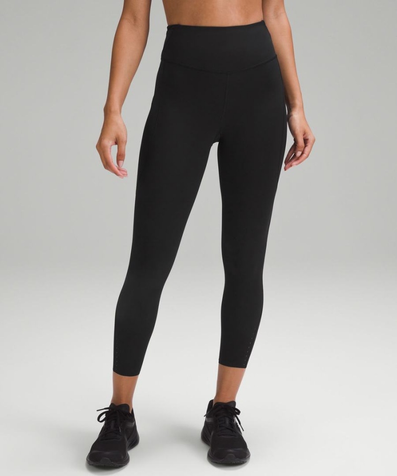 Leggins Lululemon Fast and Free High-Rise 25” Pockets Updated Mujer Negras Chile | 670JIKDGN