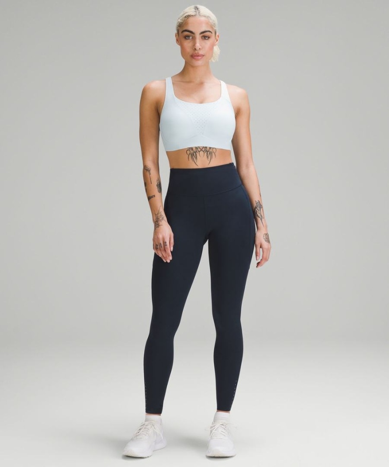 Leggins Lululemon Fast and Free High-Rise 28” Pockets Updated Mujer Azul Marino Chile | 510IWYABV