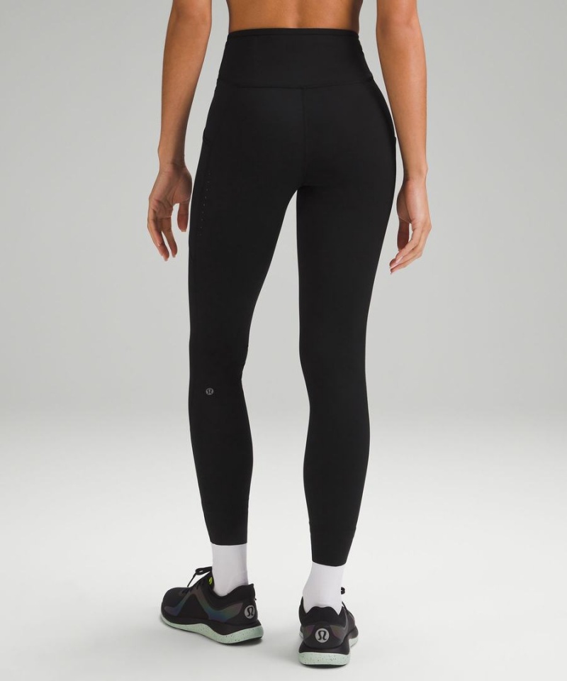 Leggins Lululemon Fast and Free High-Rise 28” Pockets Updated Mujer Negras Chile | 069ZTMEWO