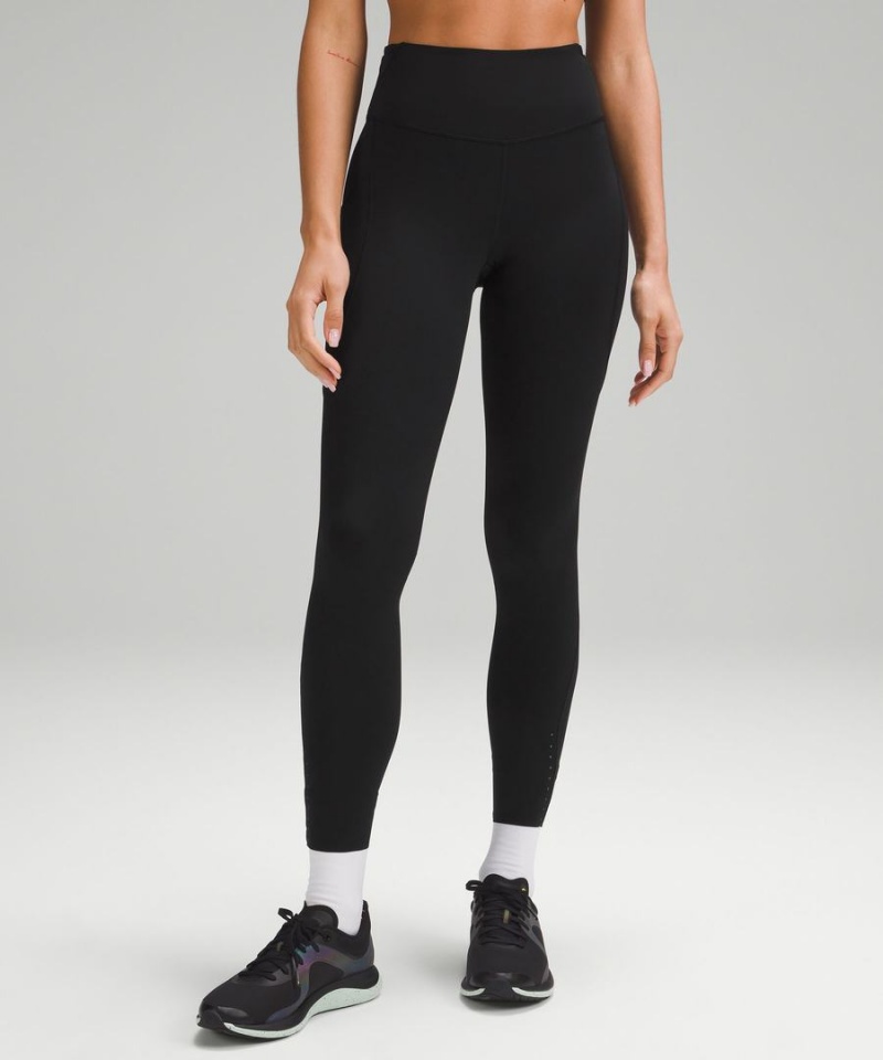 Leggins Lululemon Fast and Free High-Rise 28” Pockets Updated Mujer Negras Chile | 069ZTMEWO