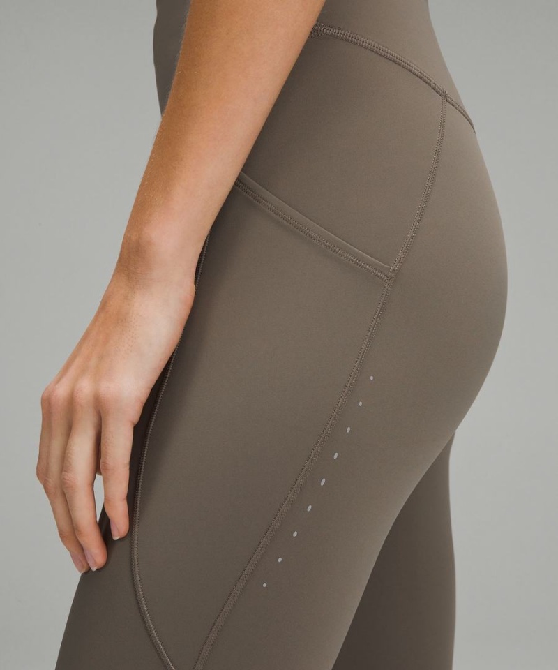 Leggins Lululemon Fast and Free High-Rise Crop with Pockets 19 Mujer Gris Chile | 471YPOZFH