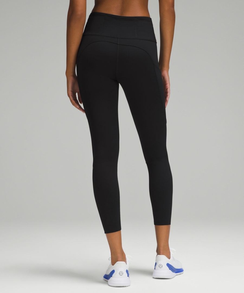 Leggins Lululemon Fast and Free High-Rise 25” Mujer Negras Chile | 156TUWSAY