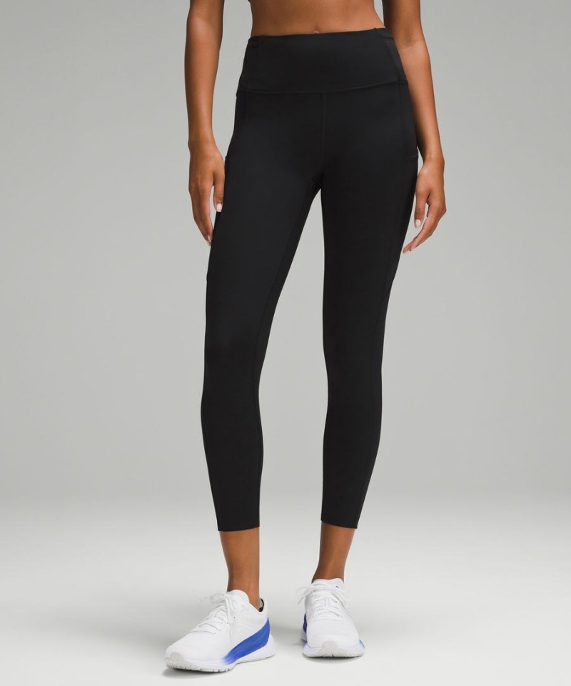 Leggins Lululemon Fast and Free High-Rise 25” Mujer Negras Chile | 156TUWSAY