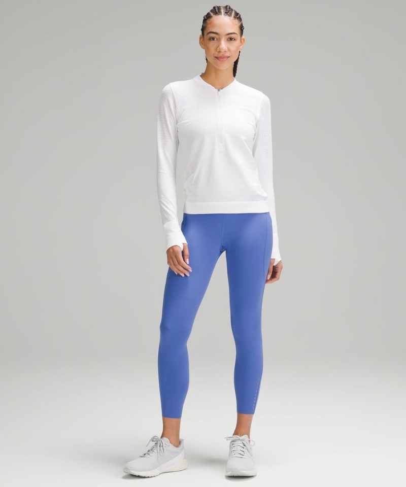 Leggins Lululemon Fast and Free High-Rise 25” Pockets Updated Mujer Indigo Chile | 684DFHQSX