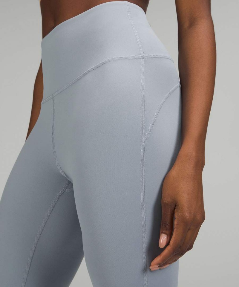 Leggins Lululemon Groove Super-High-Rise Flared Nulu Regular Mujer Azules Claro Chile | 032QBKXGC