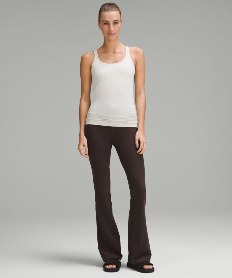 Leggins Lululemon Groove Super-High-Rise Flared Nulu Regular Mujer Chocolate Chile | 348ARYFHW