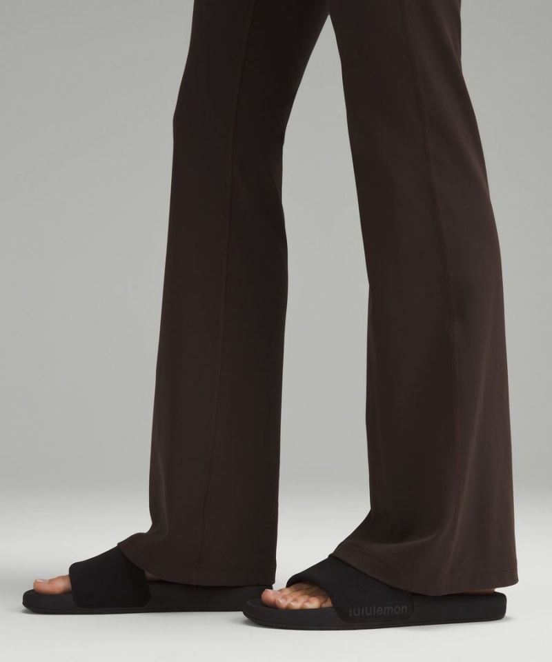 Leggins Lululemon Groove Super-High-Rise Flared Nulu Regular Mujer Chocolate Chile | 348ARYFHW