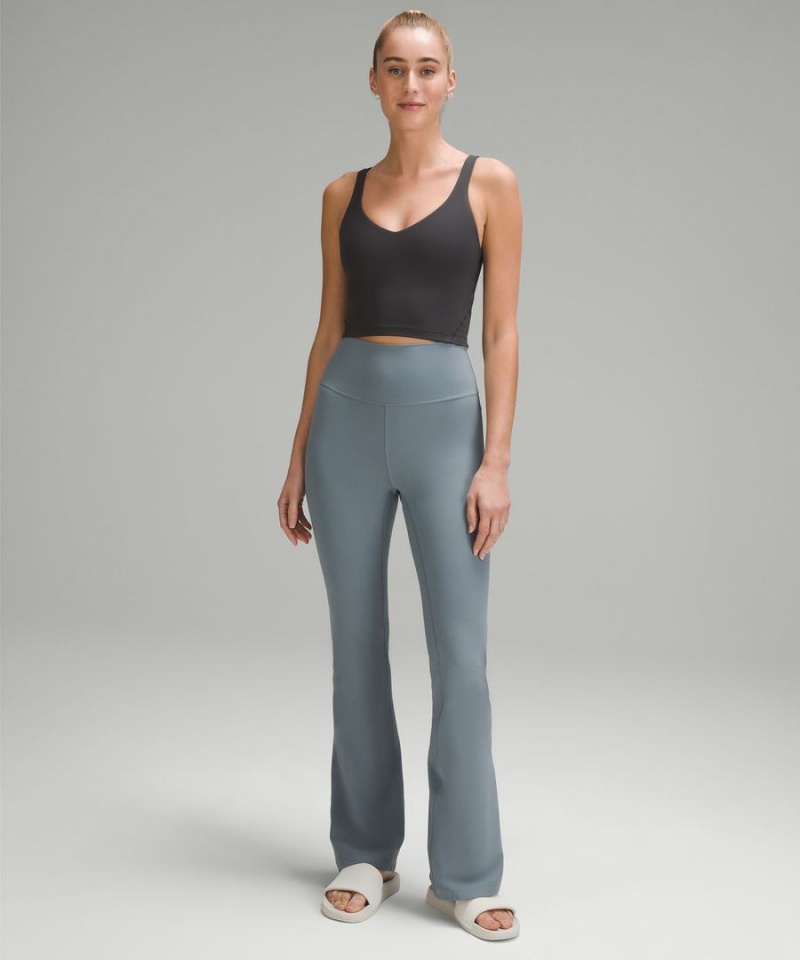 Leggins Lululemon Groove Super-High-Rise Flared Nulu Regular Mujer Azules Chile | 143JAWVRE