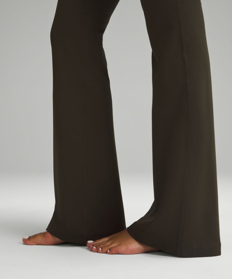 Leggins Lululemon Groove Super-High-Rise Flared Nulu Regular Mujer Verde Oliva Oscuro Chile | 073WTRKHY