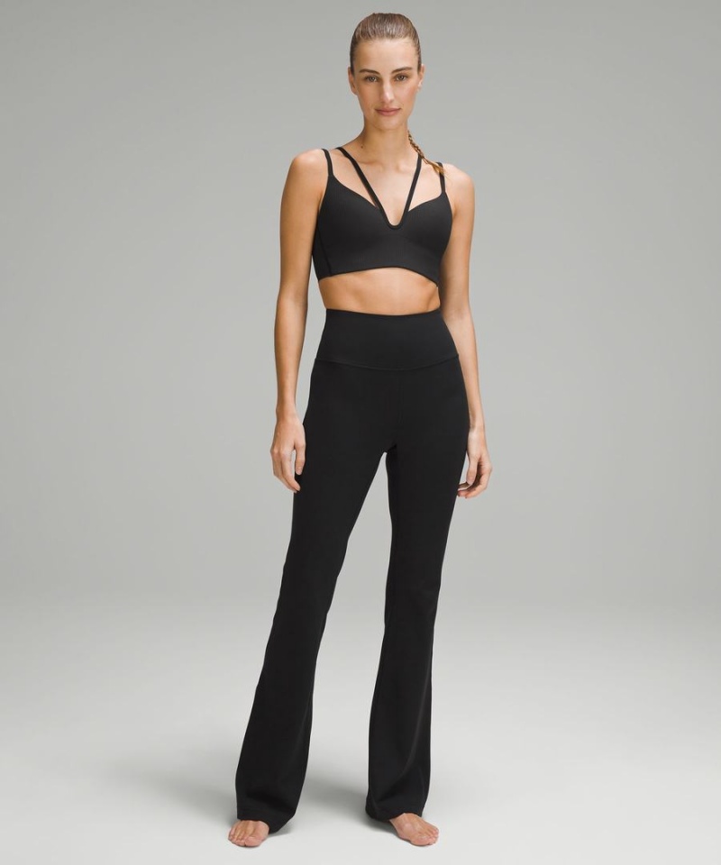 Leggins Lululemon Groove Super-High-Rise Flared Nulu Regular Mujer Negras Chile | 645MVZBQO
