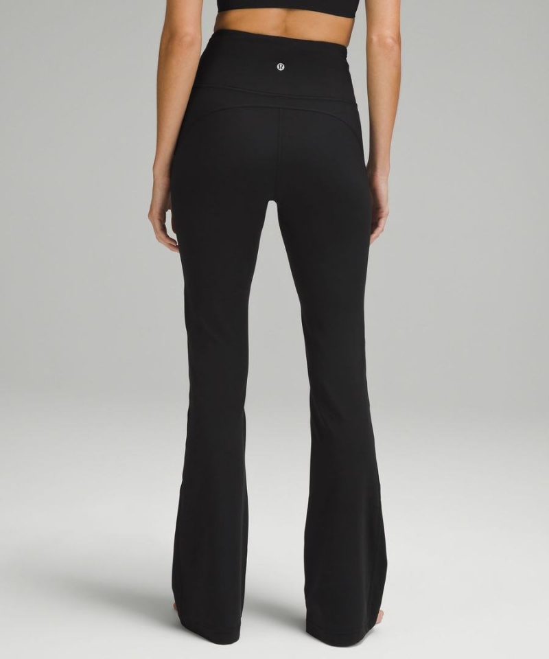 Leggins Lululemon Groove Super-High-Rise Flared Nulu Regular Mujer Negras Chile | 645MVZBQO
