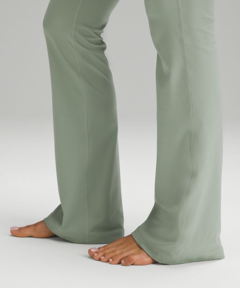 Leggins Lululemon Groove Super-High-Rise Flared Nulu Regular Mujer Verde Claro Chile | 187RZMBCJ