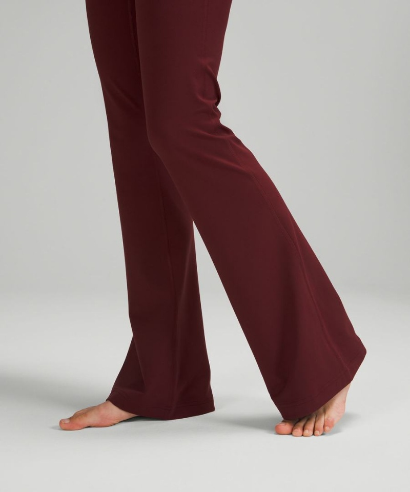 Leggins Lululemon Groove Super-High-Rise Flared Nulu Regular Mujer Rojas Burdeos Chile | 192VPQOUD