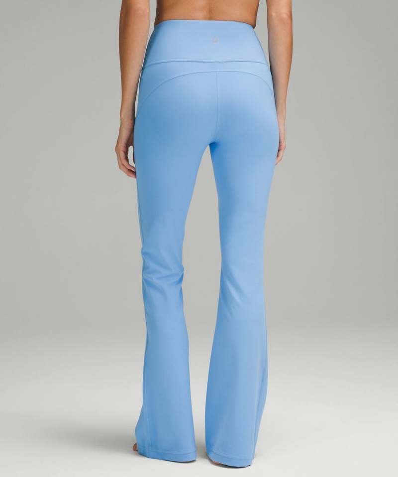 Leggins Lululemon Groove Super-High-Rise Flared Nulu Regular Mujer Azules Chile | 165KSLNTB