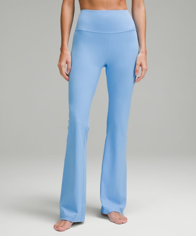 Leggins Lululemon Groove Super-High-Rise Flared Nulu Regular Mujer Azules Chile | 165KSLNTB
