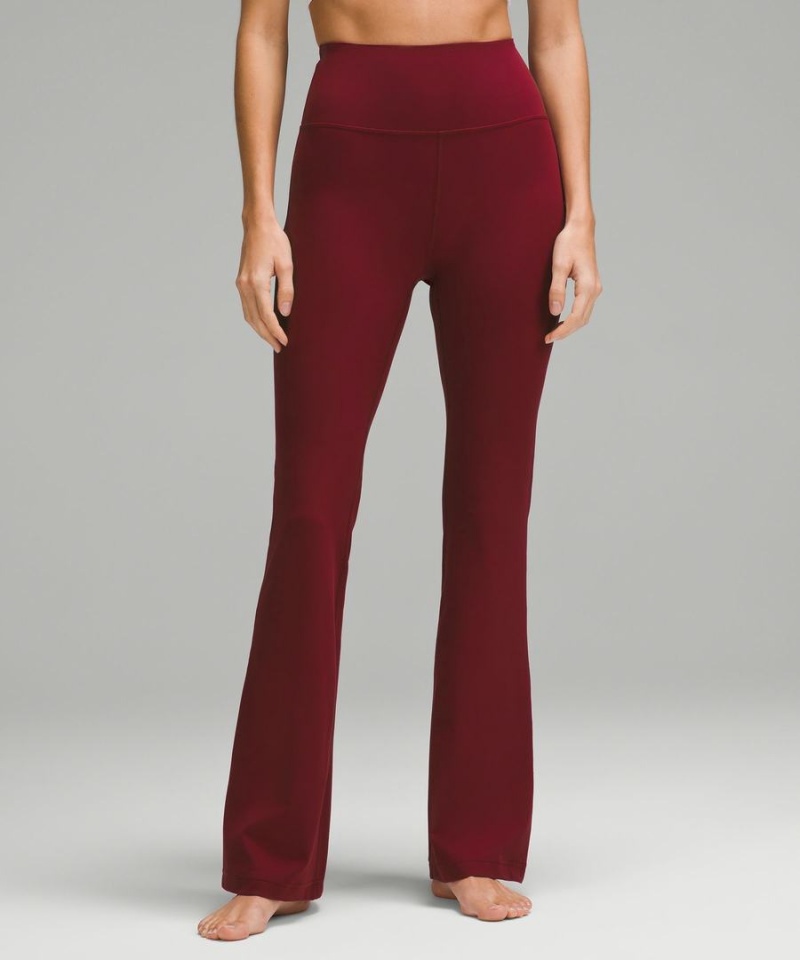 Leggins Lululemon Groove Super-High-Rise Flared Nulu Regular Mujer Rojas Burdeos Chile | 697XOQFER