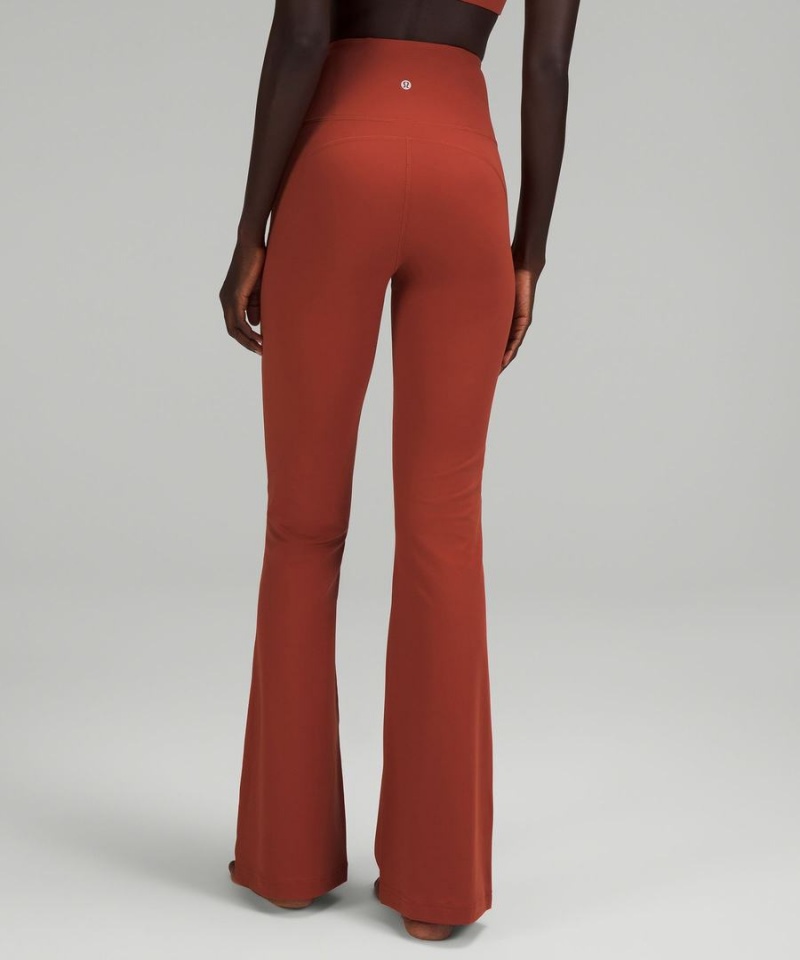 Leggins Lululemon Groove Super-High-Rise Flared Nulu Regular Mujer Naranjas Chile | 284QYXBCV