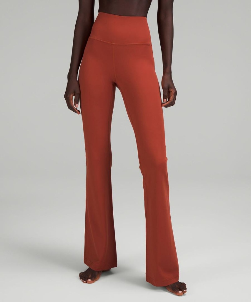 Leggins Lululemon Groove Super-High-Rise Flared Nulu Regular Mujer Naranjas Chile | 284QYXBCV