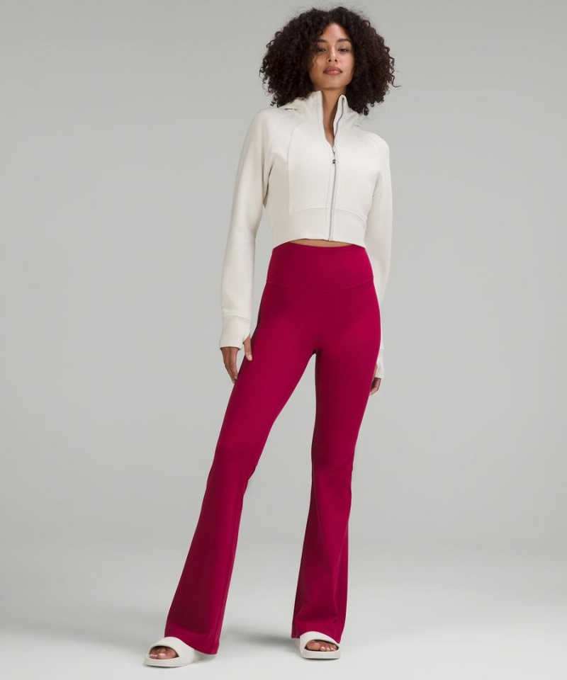 Leggins Lululemon Groove Super-High-Rise Flared Nulu Regular Mujer Burdeos Chile | 047TFQHKM